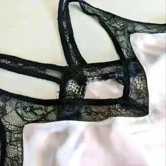 Dynamite, lace  cami, pink and black, Sz small - Picture 4 of 6